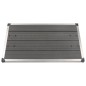 vidaXL Garten-Duschwanne WPC Edelstahl 110 x 62 cm Grau vidaXL Garten-Duschwanne WPC Edelstahl 110 x 62 cm Grau
