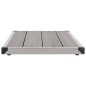 vidaXL Garten-Duschwanne WPC Edelstahl 110 x 62 cm Grau vidaXL Garten-Duschwanne WPC Edelstahl 110 x 62 cm Grau
