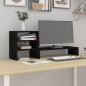 vidaXL Monitorständer Schwarz 81x20x30 cm Massivholz Kiefer vidaXL Monitorständer Schwarz 81x20x30 cm Massivholz Kiefer