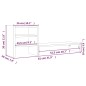 vidaXL Monitorständer Schwarz 81x20x30 cm Massivholz Kiefer vidaXL Monitorständer Schwarz 81x20x30 cm Massivholz Kiefer