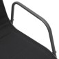 vidaXL Stapelbare Gartenstühle 2 Stk. Stahl und Textilene Schwarz vidaXL Stapelbare Gartenstühle 2 Stk. Stahl und Textilene Schwarz