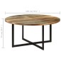vidaXL Esstisch 110x75 cm Altholz Massivholz vidaXL Esstisch 110x75 cm Altholz Massivholz