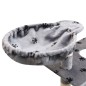 vidaXL Katzen-Kratzbaum 150 cm Pfoten-Aufdruck Grau vidaXL Katzen-Kratzbaum 150 cm Pfoten-Aufdruck Grau