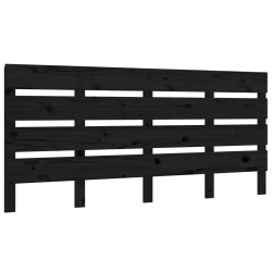 vidaXL Kopfteil Schwarz 135x3x80 cm Massivholz Kiefer