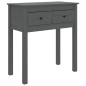 vidaXL Konsolentisch Grau 70x35x75 cm Massivholz Kiefer vidaXL Konsolentisch Grau 70x35x75 cm Massivholz Kiefer