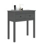 vidaXL Konsolentisch Grau 70x35x75 cm Massivholz Kiefer vidaXL Konsolentisch Grau 70x35x75 cm Massivholz Kiefer