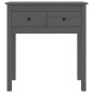 vidaXL Konsolentisch Grau 70x35x75 cm Massivholz Kiefer vidaXL Konsolentisch Grau 70x35x75 cm Massivholz Kiefer