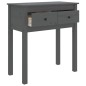 vidaXL Konsolentisch Grau 70x35x75 cm Massivholz Kiefer vidaXL Konsolentisch Grau 70x35x75 cm Massivholz Kiefer