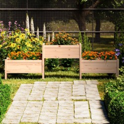 vidaXL Pflanzkübel 245,5x44x75 cm Massivholz Kiefer