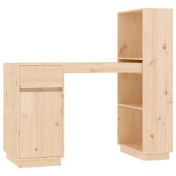 vidaXL Schreibtisch 110x53x117 cm Massivholz Kiefer 