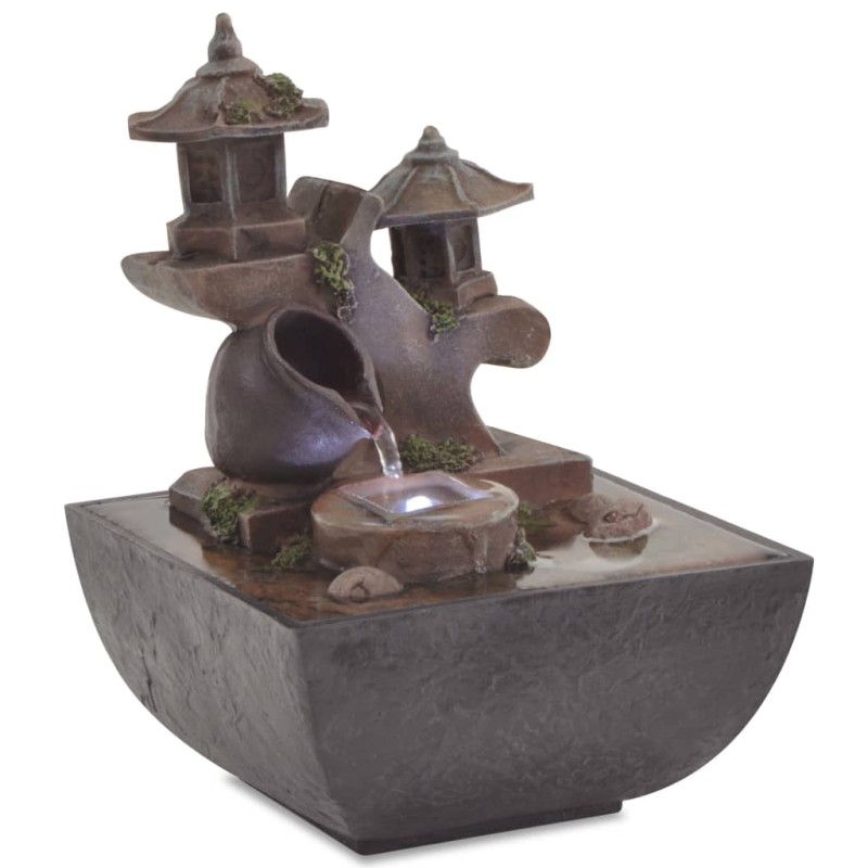 vidaXL Zimmerbrunnen mit LED Polyresin vidaXL Zimmerbrunnen mit LED Polyresin