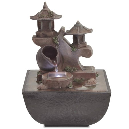 vidaXL Zimmerbrunnen mit LED Polyresin