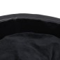 vidaXL Hundebett Schwarz 90x79x20 cm Plüsch und Kunstleder vidaXL Hundebett Schwarz 90x79x20 cm Plüsch und Kunstleder