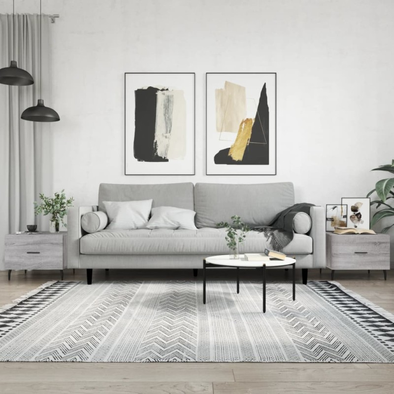 vidaXL Couchtische 2 Stk. Grau Sonoma 50x50x40 cm Holzwerkstoff vidaXL Couchtische 2 Stk. Grau Sonoma 50x50x40 cm Holzwerkstoff