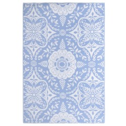vidaXL Outdoor-Teppich Babyblau 190x290 cm PP