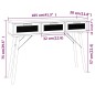 vidaXL Konsolentisch Schwarz 105x30x75cm Massivholz Natur-Rattan vidaXL Konsolentisch Schwarz 105x30x75cm Massivholz Natur-Rattan