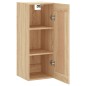 vidaXL Wandschrank Sonoma-Eiche 34,5x34x90 cm Holzwerkstoff vidaXL Wandschrank Sonoma-Eiche 34,5x34x90 cm Holzwerkstoff