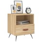 vidaXL Nachttisch Sonoma-Eiche 40x35x47,5 cm Holzwerkstoff vidaXL Nachttisch Sonoma-Eiche 40x35x47,5 cm Holzwerkstoff