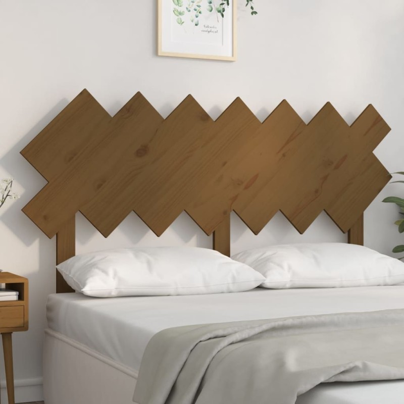 vidaXL Bett-Kopfteil Honigbraun 141x3x80,5 cm Massivholz Kiefer vidaXL Bett-Kopfteil Honigbraun 141x3x80,5 cm Massivholz Kiefer