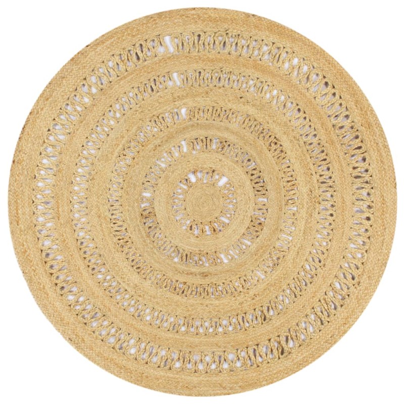 vidaXL Teppich Handgefertigt Geflochten Jute 150 cm vidaXL Teppich Handgefertigt Geflochten Jute 150 cm