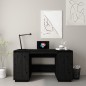 vidaXL Schreibtisch Schwarz 140x50x75 cm Massivholz Kiefer vidaXL Schreibtisch Schwarz 140x50x75 cm Massivholz Kiefer