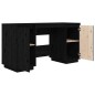 vidaXL Schreibtisch Schwarz 140x50x75 cm Massivholz Kiefer vidaXL Schreibtisch Schwarz 140x50x75 cm Massivholz Kiefer
