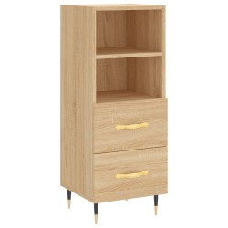 vidaXL Sideboard Sonoma-Eiche 34,5x34x90 cm Holzwerkstoff