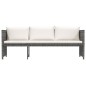 6-tlg. Garten-Lounge-Set mit Kissen Poly Rattan Grau 6-tlg. Garten-Lounge-Set mit Kissen Poly Rattan Grau