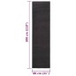 vidaXL Teppich Natur Sisal 80x300 cm Schwarz vidaXL Teppich Natur Sisal 80x300 cm Schwarz