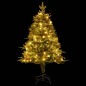 vidaXL Weihnachtsbaum mit LEDs & Kiefernzapfen Grün 120 cm PVC & PE vidaXL Weihnachtsbaum mit LEDs & Kiefernzapfen Grün 120 cm PVC & PE