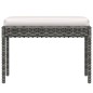 6-tlg. Garten-Lounge-Set mit Kissen Poly Rattan Grau 6-tlg. Garten-Lounge-Set mit Kissen Poly Rattan Grau