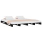 vidaXL Palettenbett Schwarz 200x200 cm Massivholz Kiefer vidaXL Palettenbett Schwarz 200x200 cm Massivholz Kiefer
