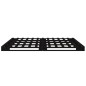 vidaXL Palettenbett Schwarz 200x200 cm Massivholz Kiefer vidaXL Palettenbett Schwarz 200x200 cm Massivholz Kiefer
