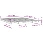 vidaXL Palettenbett Schwarz 200x200 cm Massivholz Kiefer vidaXL Palettenbett Schwarz 200x200 cm Massivholz Kiefer