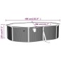 vidaXL Pool mit Sandfilterpumpe und Leiter 490x360x120 cm vidaXL Pool mit Sandfilterpumpe und Leiter 490x360x120 cm