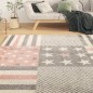 vidaXL Kinderteppich 80x150 cm Sternenmuster Rosa vidaXL Kinderteppich 80x150 cm Sternenmuster Rosa
