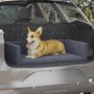 vidaXL Kofferraum-Hundebett Grau 110x70 cm Leinenoptik vidaXL Kofferraum-Hundebett Grau 110x70 cm Leinenoptik