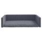 vidaXL Kofferraum-Hundebett Grau 110x70 cm Leinenoptik vidaXL Kofferraum-Hundebett Grau 110x70 cm Leinenoptik