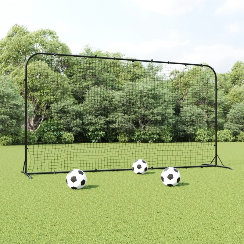 vidaXL Fußball-Rebounder Schwarz 366x90x183 cm HDPE vidaXL Fußball-Rebounder Schwarz 366x90x183 cm HDPE