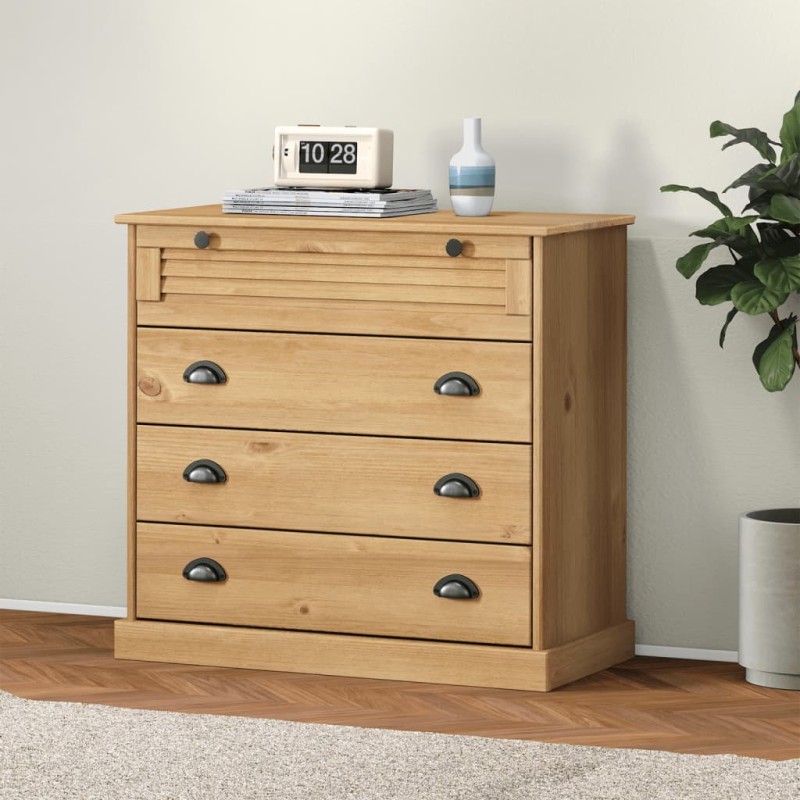 vidaXL Kommode VIGO 80x40x76 cm Massivholz Kiefer vidaXL Kommode VIGO 80x40x76 cm Massivholz Kiefer