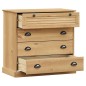 vidaXL Kommode VIGO 80x40x76 cm Massivholz Kiefer vidaXL Kommode VIGO 80x40x76 cm Massivholz Kiefer