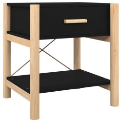 vidaXL Nachttisch Schwarz 42x38x45 cm Holzwerkstoff