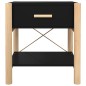 vidaXL Nachttisch Schwarz 42x38x45 cm Holzwerkstoff vidaXL Nachttisch Schwarz 42x38x45 cm Holzwerkstoff