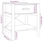 vidaXL Nachttisch Schwarz 42x38x45 cm Holzwerkstoff vidaXL Nachttisch Schwarz 42x38x45 cm Holzwerkstoff
