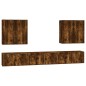 vidaXL 8-tlg. TV-Schrank-Set Räuchereiche Holzwerkstoff vidaXL 8-tlg. TV-Schrank-Set Räuchereiche Holzwerkstoff