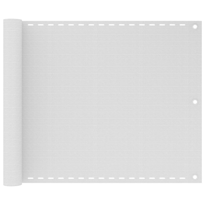 vidaXL Balkonsichtschutz HDPE 75x400 cm weiß vidaXL Balkonsichtschutz HDPE 75x400 cm weiß