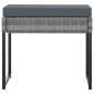 vidaXL 9-tlg. Garten-Essgruppe mit Kissen Poly Rattan Grau vidaXL 9-tlg. Garten-Essgruppe mit Kissen Poly Rattan Grau