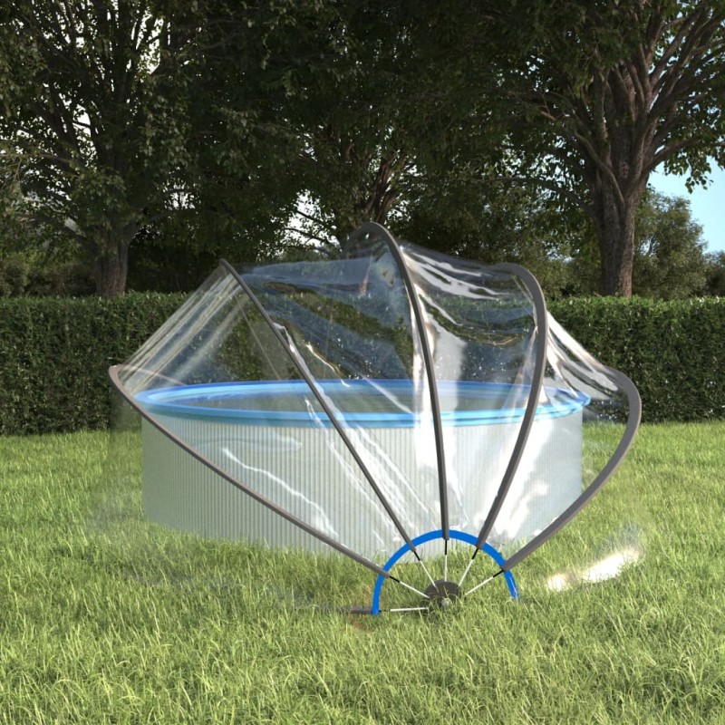 vidaXL Pool-Kuppel Rund 376x188 cm PVC vidaXL Pool-Kuppel Rund 376x188 cm PVC