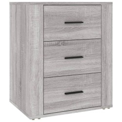 vidaXL Nachttisch Grau Sonoma 50x36x60 cm Holzwerkstoff