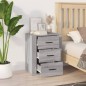 vidaXL Nachttisch Grau Sonoma 50x36x60 cm Holzwerkstoff vidaXL Nachttisch Grau Sonoma 50x36x60 cm Holzwerkstoff